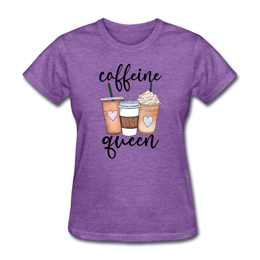 Caffeine Queen Women's T-Shirt - purple heather