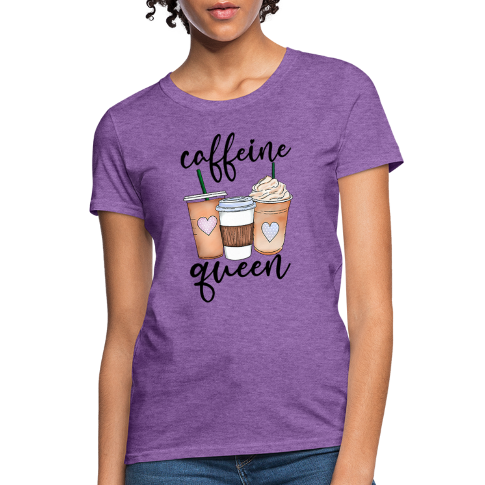 Caffeine Queen Women's T-Shirt - purple heather