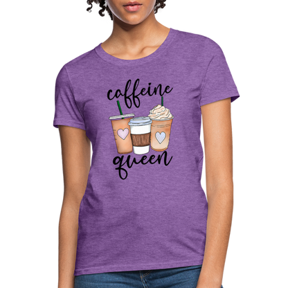 Caffeine Queen Women's T-Shirt - purple heather