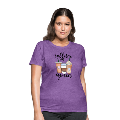 Caffeine Queen Women's T-Shirt - purple heather