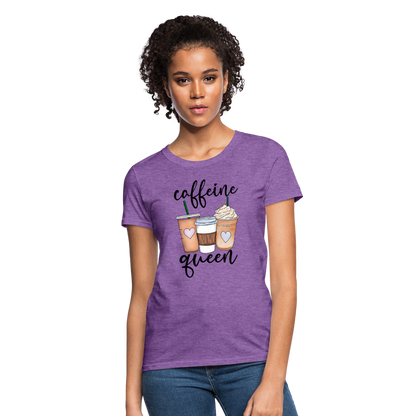 Caffeine Queen Women's T-Shirt - purple heather