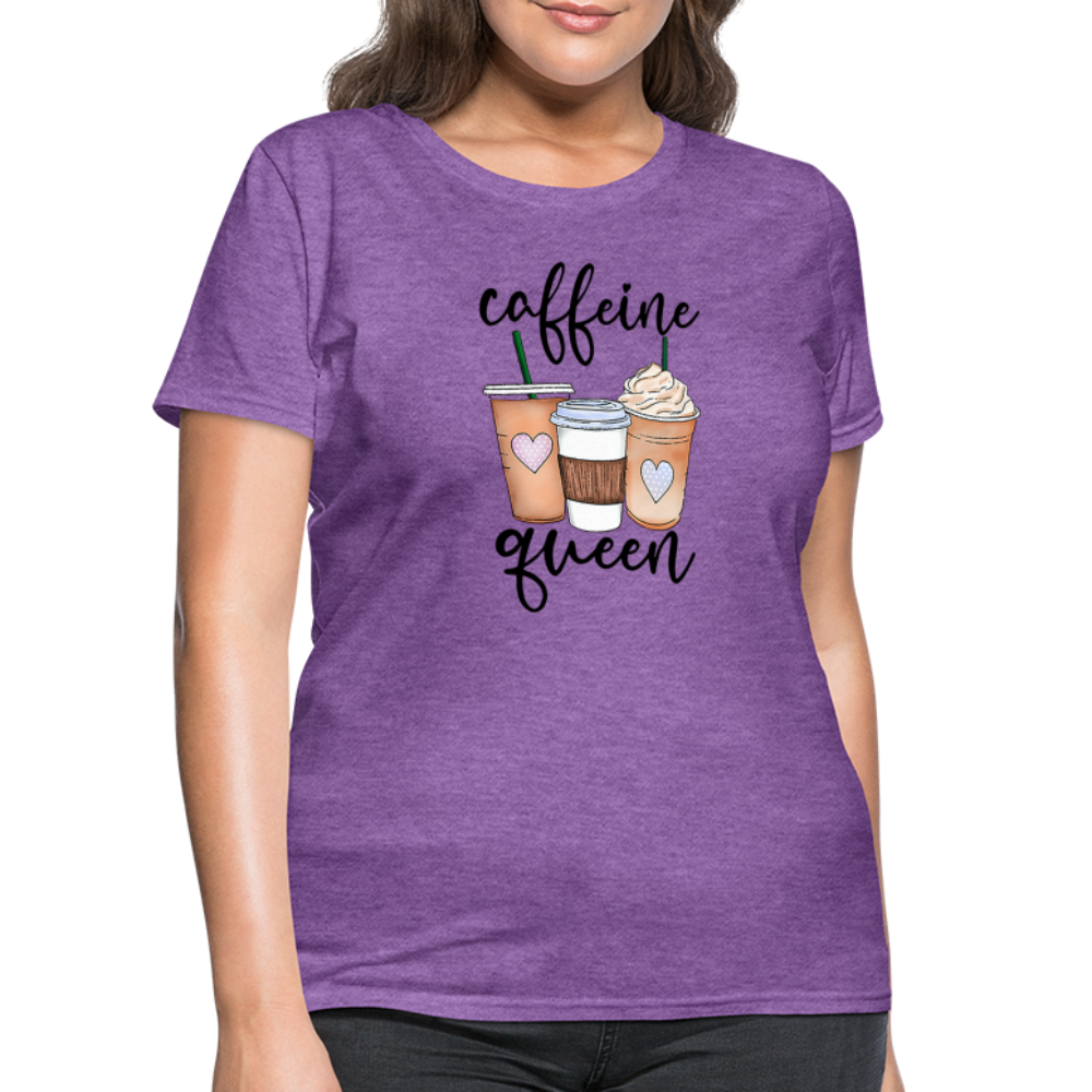 Caffeine Queen Women's T-Shirt - purple heather