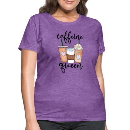 Caffeine Queen Women's T-Shirt - purple heather