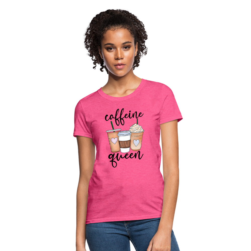 Caffeine Queen Women's T-Shirt - heather pink