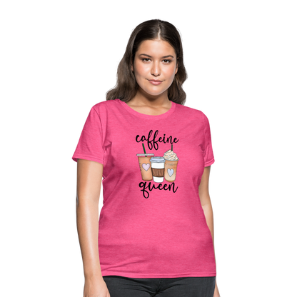 Caffeine Queen Women's T-Shirt - heather pink