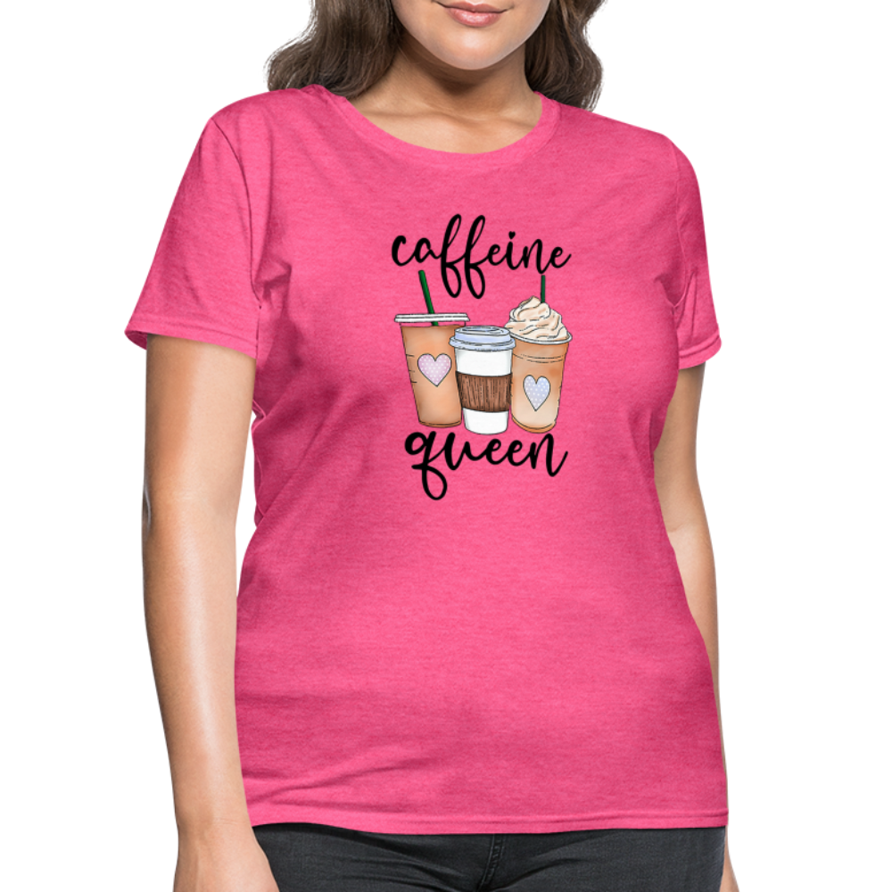 Caffeine Queen Women's T-Shirt - heather pink