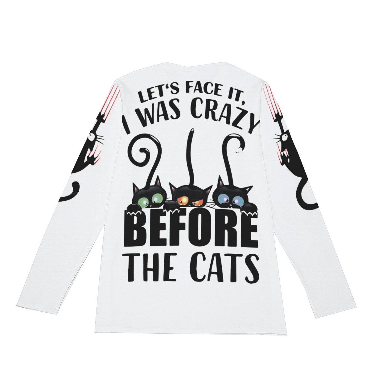 Let's Face It I Was Crazy Before The Cats All-Over Print T-Shirt | 190GSM Cotton