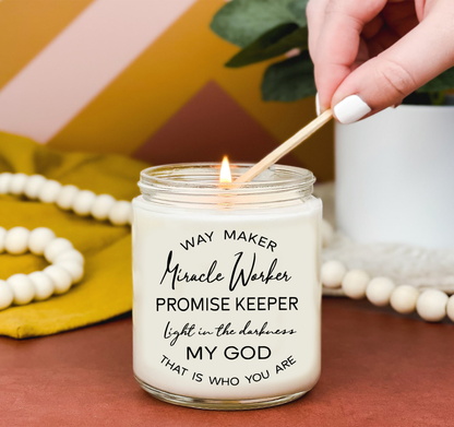 Way Maker Miracle Worker Candle