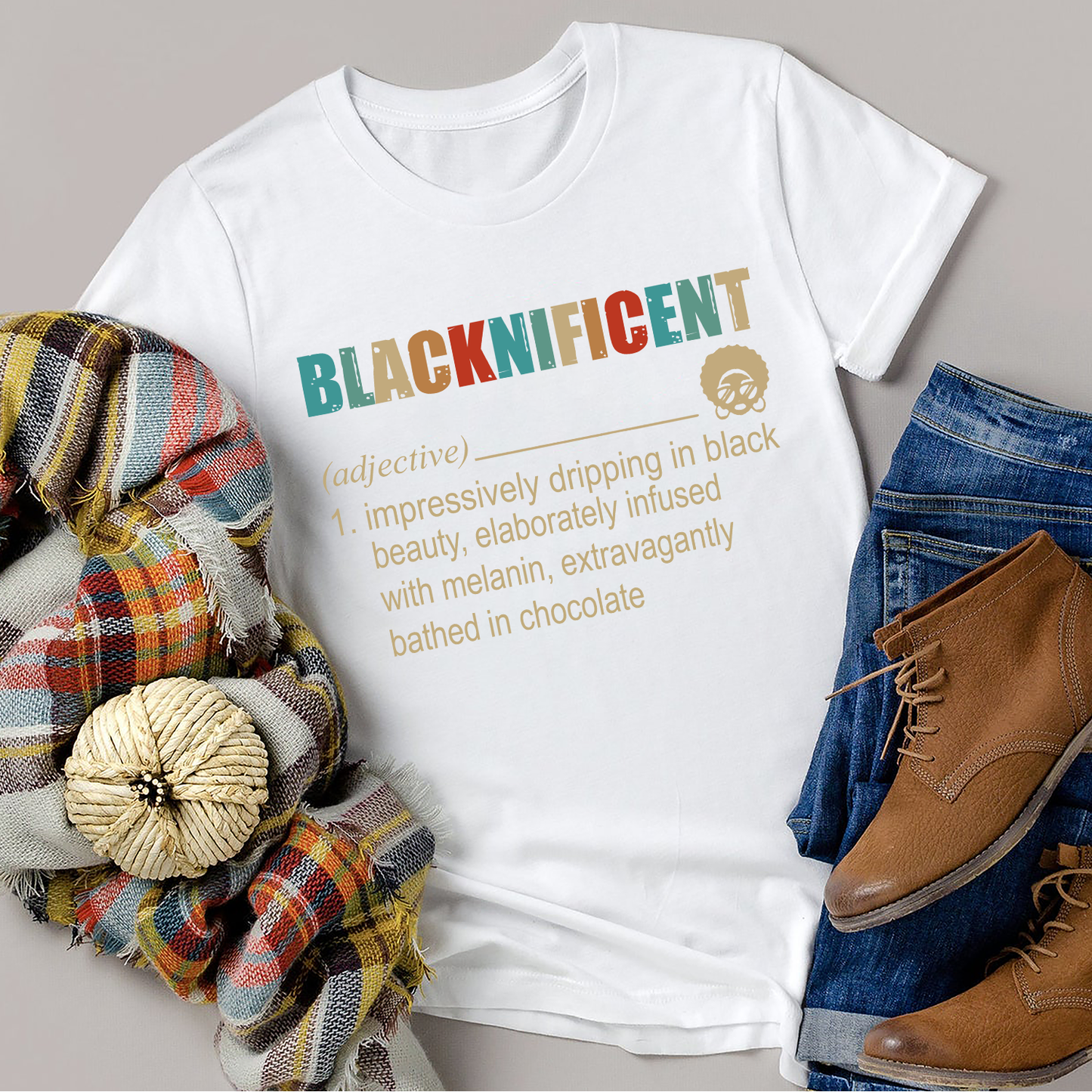 Blacknificent Black Beauty Chocolate Standard T-Shirt