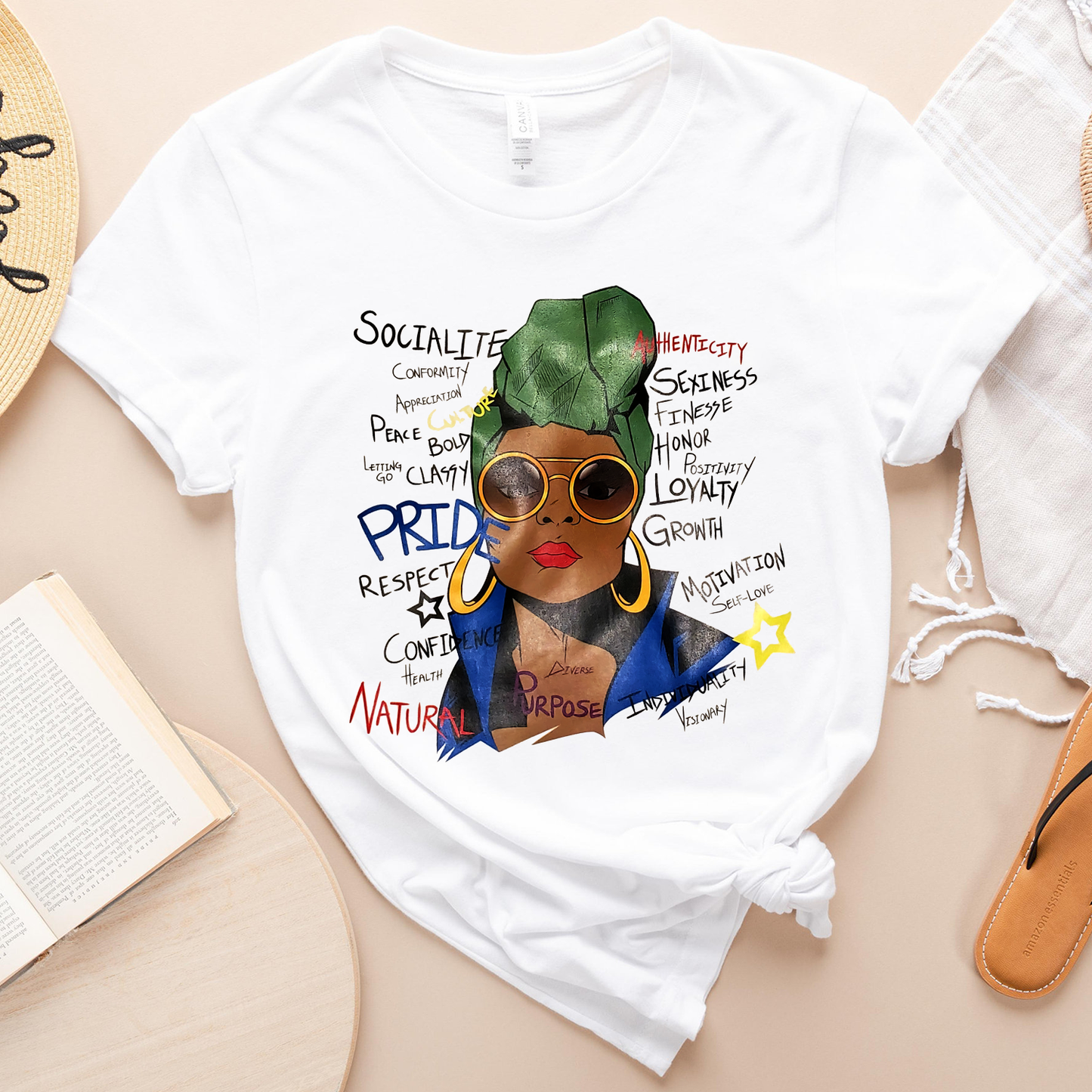 African American Pride History Natural Socialite Positivity Standard T-Shirt