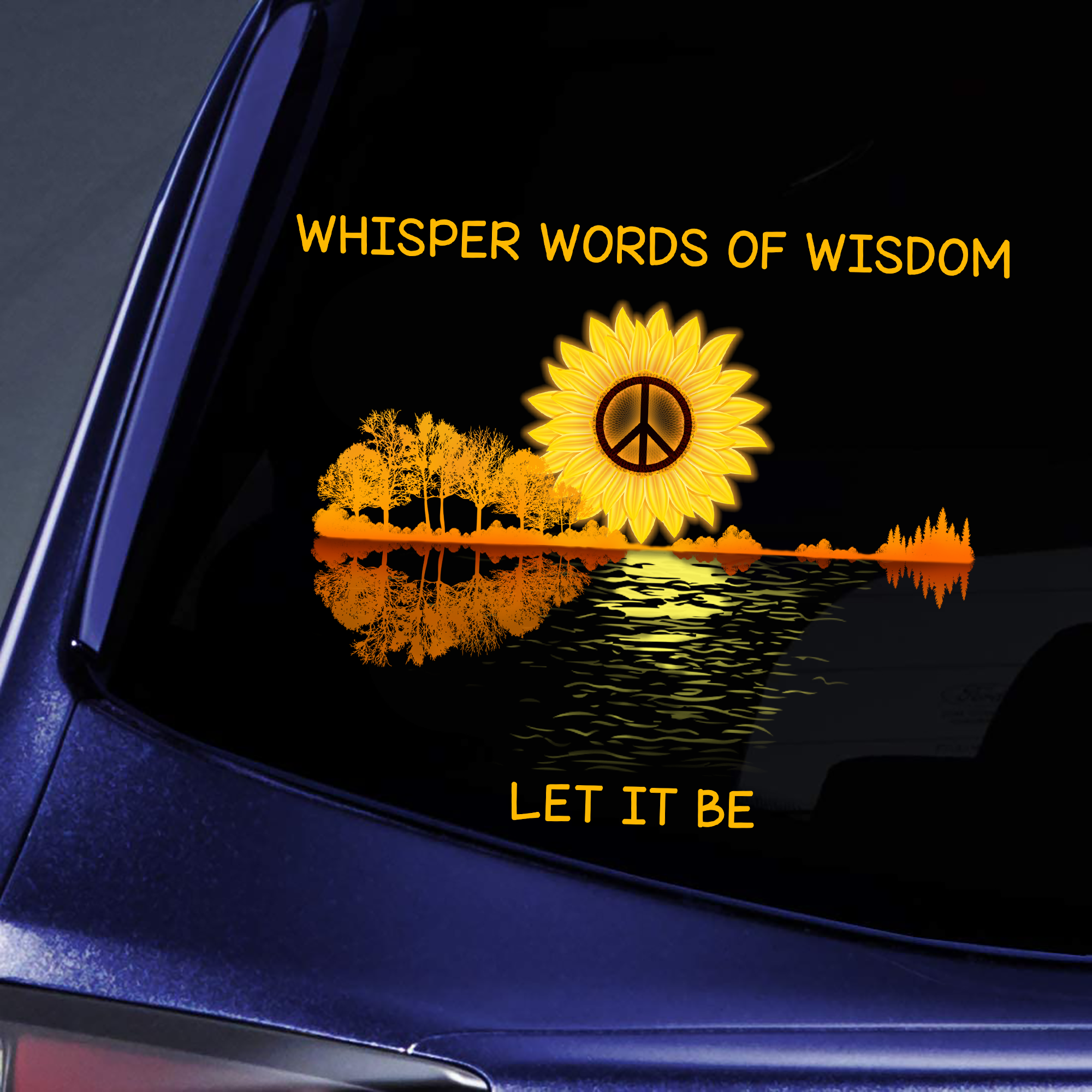 Whisper Words Of Wisdom Let It Be Sticker Decal Car