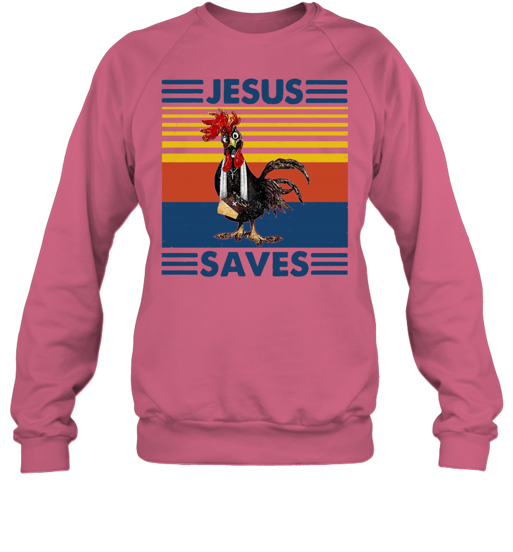 Jesus Saves Chicken Funny Sweatshirt